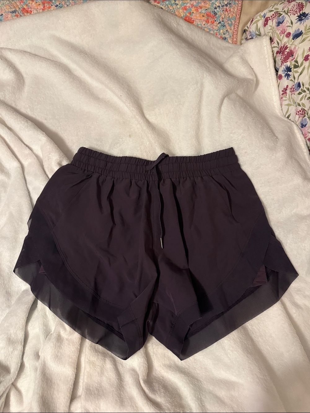 HALARA Women's Layered Athletic Shorts in Deep Plum - Picture 1 of 1